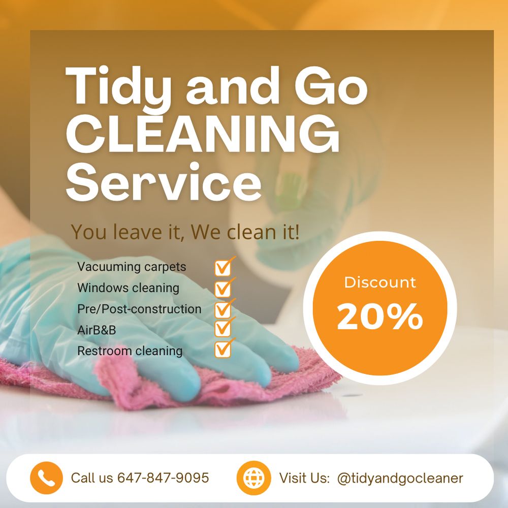 TIDY AND GO CLEANER - Updated June 2026 - Request a Quote - Toronto ...