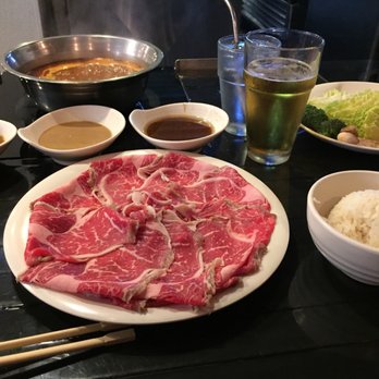 Rolling Boil - Prime rib eye with spicy broth, sesame and sha cha dipping sauces - Awesome!!!! - Hot Pot Near Me - Anaheim, California Rolling Boil - Prime rib eye with spicy broth, sesame and sha cha dipping sauces - Awesome!!!! - Hot Pot Near Me - Anaheim, California