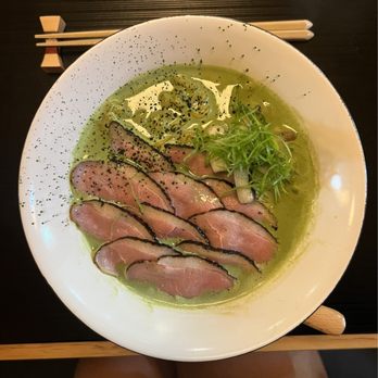 Mensho - matcha duck ramen - Noodles Near Me - Houston, Texas Mensho - matcha duck ramen - Noodles Near Me - Houston, Texas