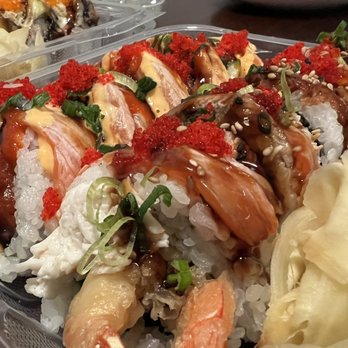 O Maki Rolls + Teriyaki - Ultimate roll and Rock & Roll. In the back, not pictured: blazing flame, caterpillar roll, snow angel, and Spider Roll - Sushi Bars Near Me - Seattle, Washington O Maki Rolls + Teriyaki - Ultimate roll and Rock & Roll. In the back, not pictured: blazing flame, caterpillar roll, snow angel, and Spider Roll - Sushi Bars Near Me - Seattle, Washington