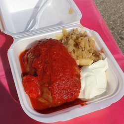 Perogie Palace - Combo 2: cabbage roll & 3 perogies
