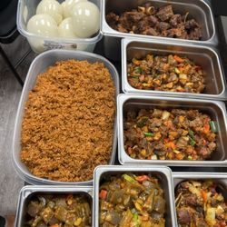 Agege Bites - Jollof Rice, Egusi, Poundo