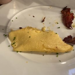 Two different omelette styles, this was served to us on the same day.