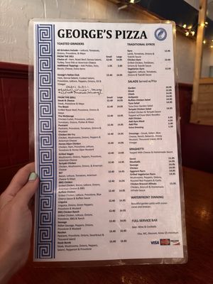 Menu photo 1 George's Pizza Provincetown, MA