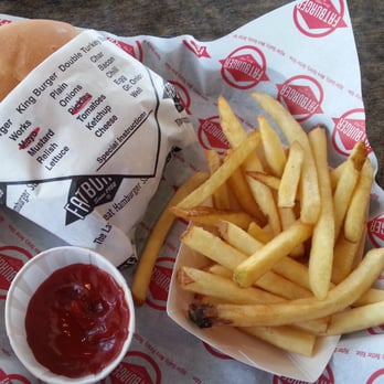 Fatburger - Fatburger with small fries. - Burgers Near Me - Calgary, Alberta