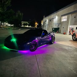 MB Customs 303 - Xk glow underglow/interior kit on 2008 corvette
