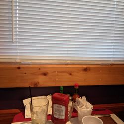 Highway 3 Roadhouse & Oyster Bar - Even when we close the curtains the bug still showed up.