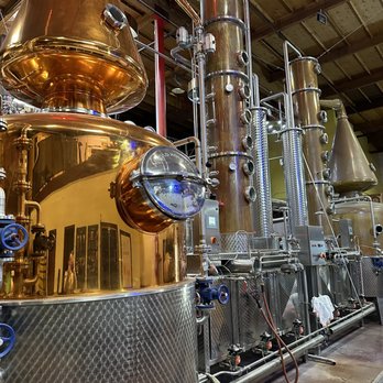 Los Angeles Distillery - a row of copper stills - Distilleries Near Me - Culver City, California Los Angeles Distillery - a row of copper stills - Distilleries Near Me - Culver City, California