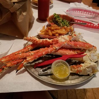 The Mad Crabber - 1lb of king crab legs! Those fries were soooooo good!! - Seafood Near Me - Avon, North Carolina The Mad Crabber - 1lb of king crab legs! Those fries were soooooo good!! - Seafood Near Me - Avon, North Carolina