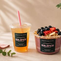 Balance Protein&Energy Bar - Classic tea with aloe and protein bowl