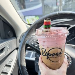 Rainbow Cookie Latte