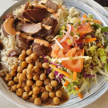 Miss Cafe - Lamb Tandir Kebab with beans and salad (requested gluten-free) - Turkish Near Me - Seattle, Washington Miss Cafe - Lamb Tandir Kebab with beans and salad (requested gluten-free) - Turkish Near Me - Seattle, Washington