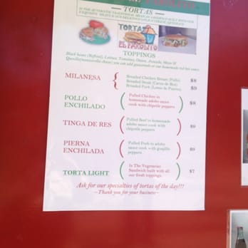 Tortas El Farolito - Menu - Food Trucks Near Me - Washington, DC, District of Columbia Tortas El Farolito - Menu - Food Trucks Near Me - Washington, DC, District of Columbia