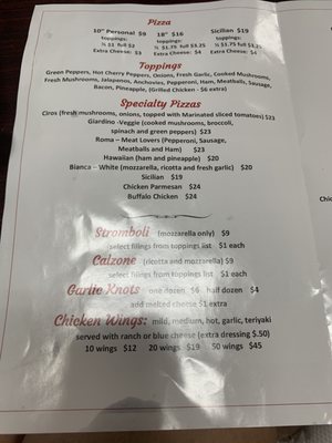 Menu photo 5 Ciro's NY Pizza Sanford, FL