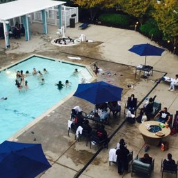 Crowded pool and spa by same group all afternoon and evening. Crowded pool and spa by same group all afternoon and evening.