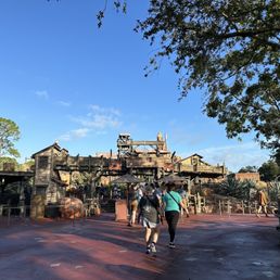 Exterior outside entrance of Big Thunder Mountain Railroad - entrance - Orlando, Florida Exterior outside entrance of Big Thunder Mountain Railroad - entrance - Orlando, Florida