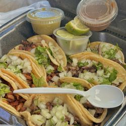 Tacos El Yiyo - Al Pastor Taco + Asada Taco