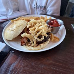 Cactus Rose Restaurant & Tequila Bar - Grass fed burger & fries