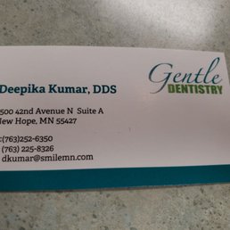 Business card of my dentist Business card of my dentist