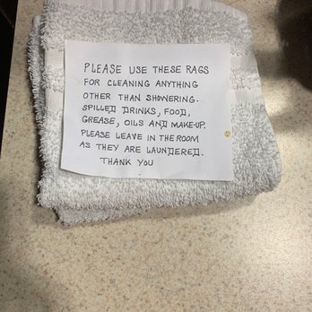 Quincy Inn and Suites - Please clean your room? But only with this towel. - Hotels Near Me - Quincy, Washington Quincy Inn and Suites - Please clean your room? But only with this towel. - Hotels Near Me - Quincy, Washington