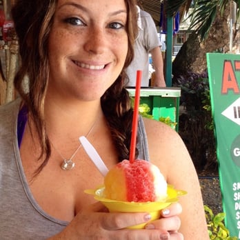 Aloha General Store - Pineapple, strawberry = perfect combination of shaved ice heaven. - Ice Cream & Frozen Yogurt Near Me - Haleiwa, Hawaii Aloha General Store - Pineapple, strawberry = perfect combination of shaved ice heaven. - Ice Cream & Frozen Yogurt Near Me - Haleiwa, Hawaii