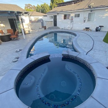 A To Z Pool Plastering - Without water features turned on. - Pool & Hot Tub Service Near Me