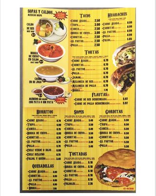 Menu photo 7 El Manantial Restaurant Las Vegas, NV