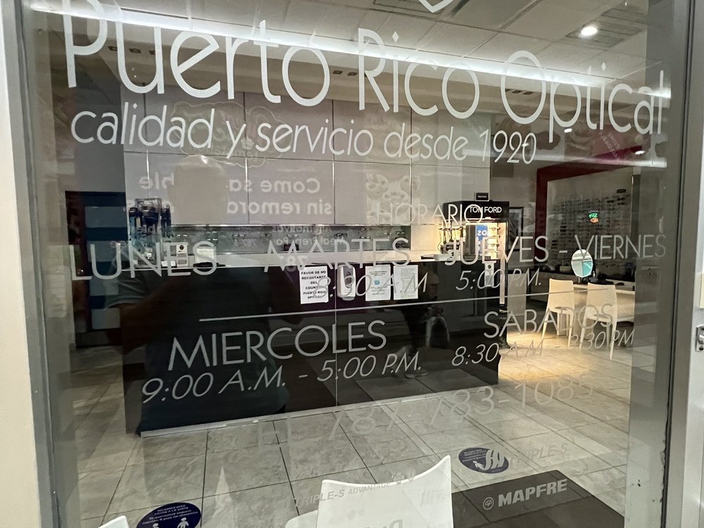 PUERTO RICO OPTICAL Updated April 2024 Av. Franklin Delano