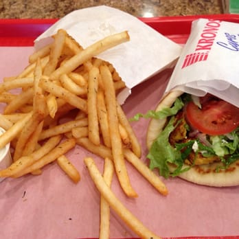 Gyro World - Chicken Gyro with greek fries.. - Greek Near Me - Kirkland, Washington Gyro World - Chicken Gyro with greek fries.. - Greek Near Me - Kirkland, Washington