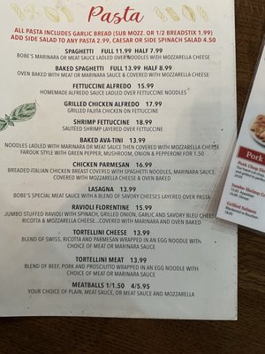 Menu photo 5 Bobe's Pizza Express Washington, IN