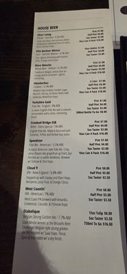 Menu photo 6 The Monk's Cellar Roseville, CA