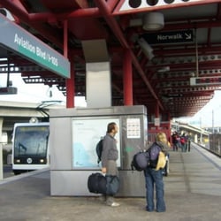 Metro Green Line - Aviation/LAX Station (Free LAX Shuttle downstairs)