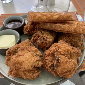 Solbar - Chicken and waffles- delicious - New American Near Me - Calistoga, California Solbar - Chicken and waffles- delicious - New American Near Me - Calistoga, California