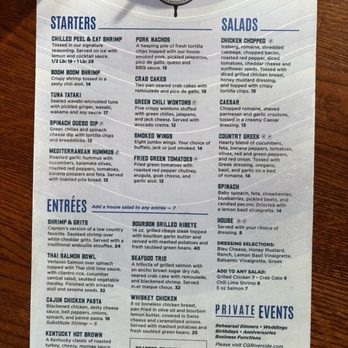 Captains Quarters Riverside Grille - Menu - Seafood Near Me - Prospect, Kentucky Captains Quarters Riverside Grille - Menu - Seafood Near Me - Prospect, Kentucky