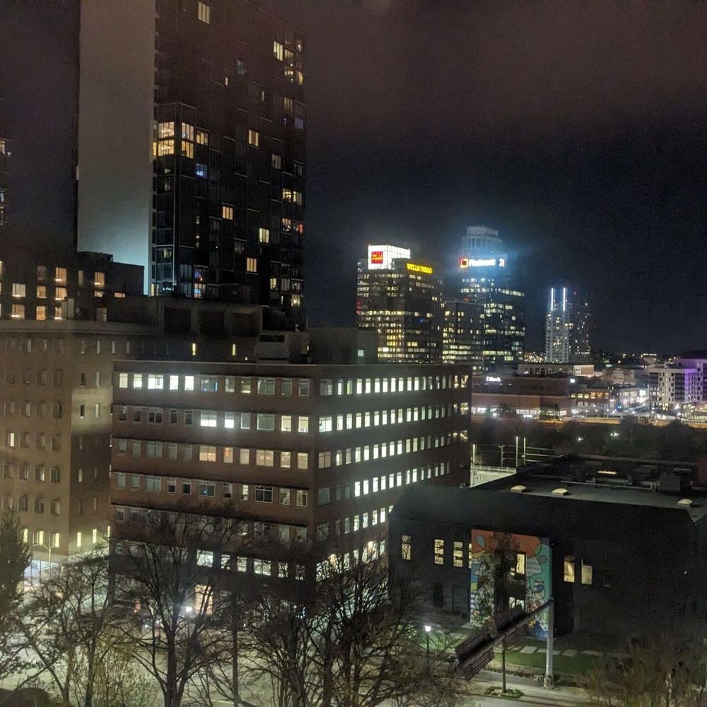 Silhouette Workhub - Night view from Peachtree Street side - Shared Office Spaces Near Me - Atlanta, Georgia