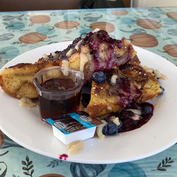 Kimmie's Coffee Cup - Bread pudding French toast with blue berries and blackberries - Breakfast & Brunch Near Me - Cypress, California Kimmie's Coffee Cup - Bread pudding French toast with blue berries and blackberries - Breakfast & Brunch Near Me - Cypress, California