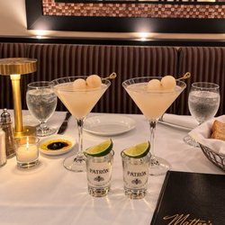 Matteo's Trattoria - Lychee martinis and tequila shots