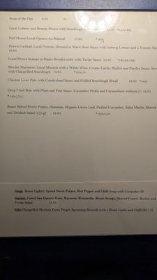 Menu photo 2 Man Friday Kinsale, CO