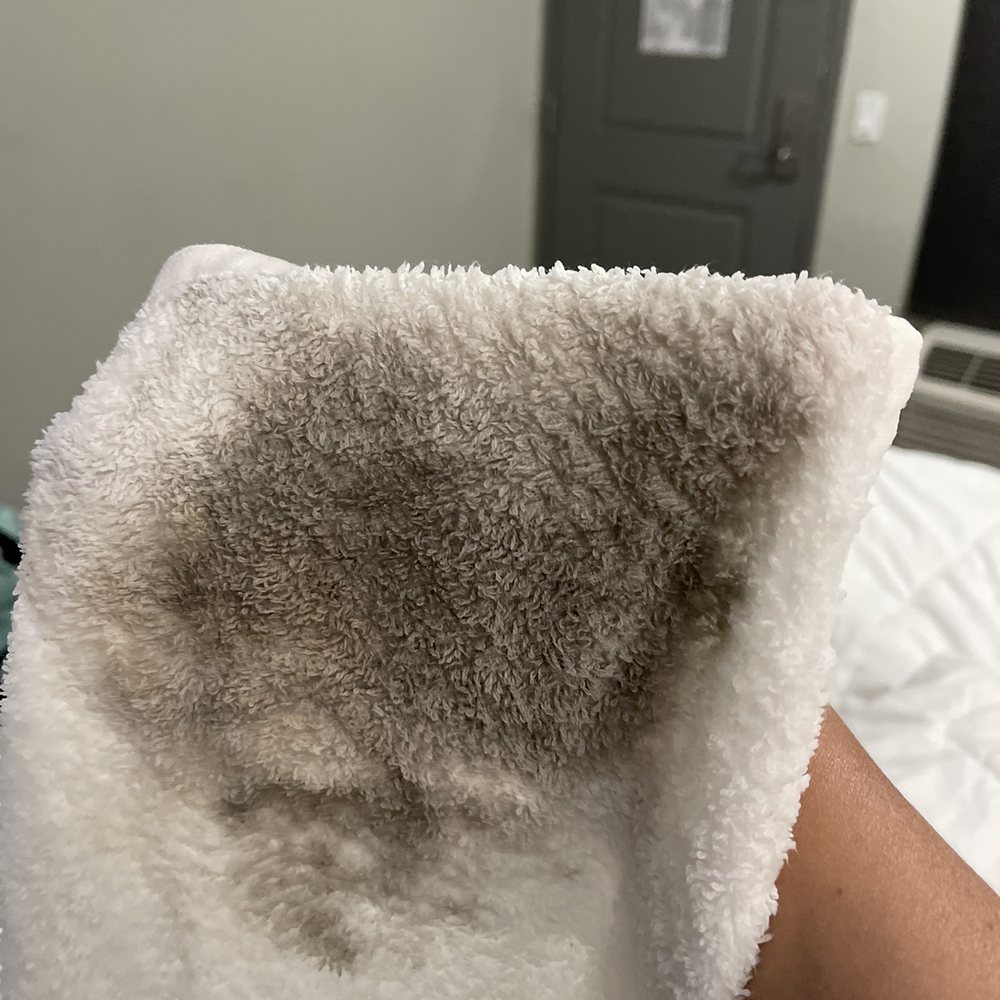 Comfort Inn - Dirt from the hotel room floor after wiping it for 2 seconds - Hotels Near Me - Antioch, California Comfort Inn - Dirt from the hotel room floor after wiping it for 2 seconds - Hotels Near Me - Antioch, California