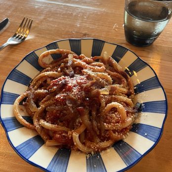 Monna Lisa Trattoria - Bucatini rigati amatriciana - Italian Near Me - Kemah, Texas Monna Lisa Trattoria - Bucatini rigati amatriciana - Italian Near Me - Kemah, Texas