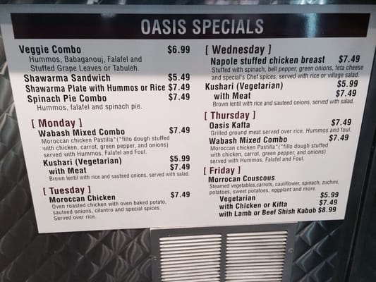 Menu photo 7 Oasis Cafe Chicago, IL Menu photo 7 Oasis Cafe Chicago, IL