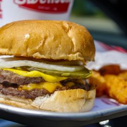 Swensons Drive-In - Double Cheeseburg with everything