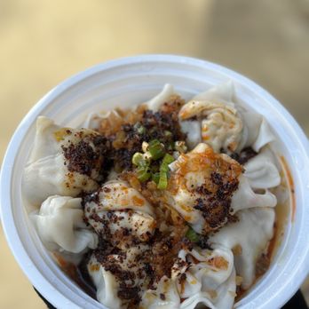 White Bear - Wonton with spicy sauce - Chinese Near Me - Flushing, New York