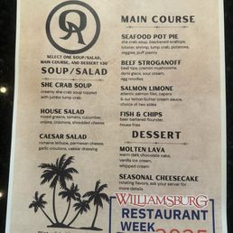 Menu Menu