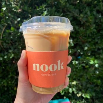 Nook Coffee Bar - iced honey oat latte - Coffee & Tea Near Me - Costa Mesa, California Nook Coffee Bar - iced honey oat latte - Coffee & Tea Near Me - Costa Mesa, California