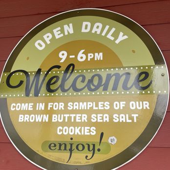 Brown Butter Cookie - Open Daily, Check! Welcome, Check!  Free Samples, Check Mate!!! - Bakeries Near Me - Cayucos, California
