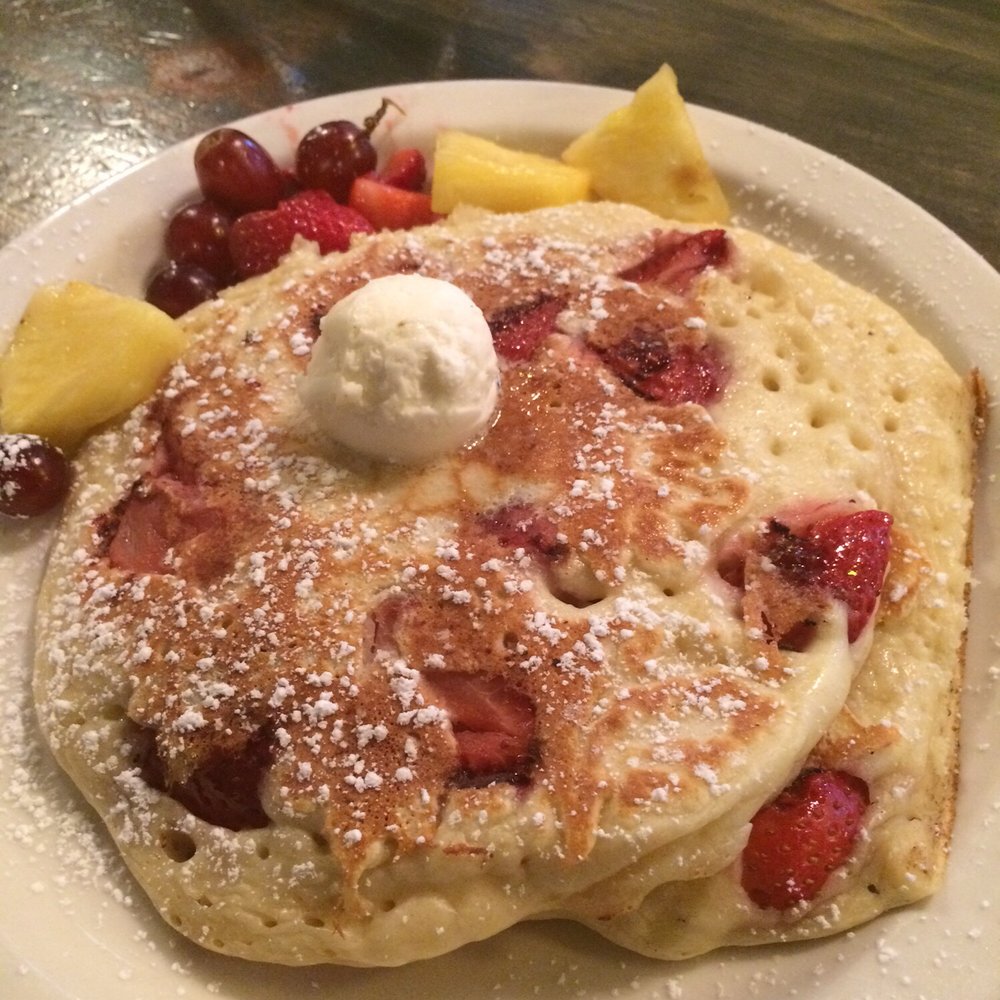 Pinky's - Strawberry buttermilk pancakes. Tasty! - Coffee & Tea Near Me - Tampa, Florida Pinky's - Strawberry buttermilk pancakes. Tasty! - Coffee & Tea Near Me - Tampa, Florida