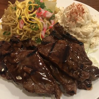 Tanaka Saimin - Kalbi Short Ribs w/fried noodles and mac salad - Japanese Near Me - Honolulu, Hawaii Tanaka Saimin - Kalbi Short Ribs w/fried noodles and mac salad - Japanese Near Me - Honolulu, Hawaii