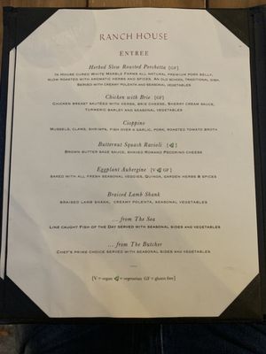 Menu photo 2 The Ranch House Ojai, CA