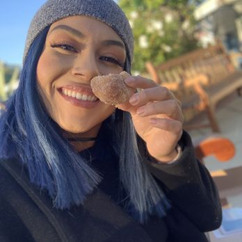 Sweet Reba's - Me with the little muffin/donut - Bakeries Near Me - Carmel, California